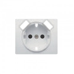 TAPA BASE ENCHUFE SEGURIDAD 2 USB BLANCO