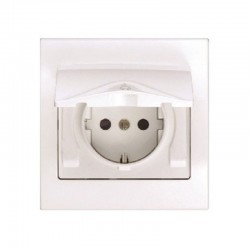BASE ENCHUFE 2P+T CON SEGURIDAD