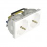 DOBLE BASE SCHUKO PROTEC 4 MOD BLANCO