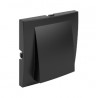 TAPA SALIDA CABLES NEGRO