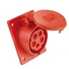 BASES TRASCU INCLINAD.IP44 3P+T 32A 400V