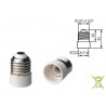 PORTALAMPARAS ADAPTADOR DE E27 A E14.