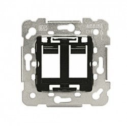 SOPORTE PARA TOMA DOBLE RJ11-RJ45
