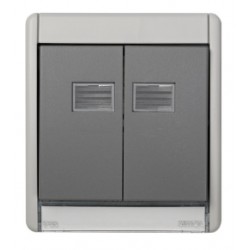 MARCO CON TECLA DOBLE GRIS S.44 AQUA