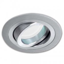 EMPOTRABLE BASC. REDONDO ORIENTABLE ALUMINIO NATURAL