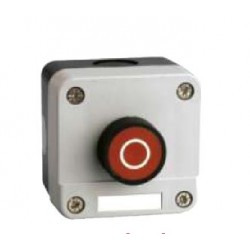 CAJA PULSADOR ROJO IP65 1NC
