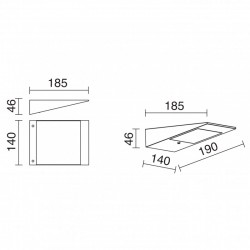APLIQUE DE PARED COMO IP 54 LED 2.20W