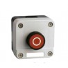 CAJA PULSADOR ROJO IP65 1NC