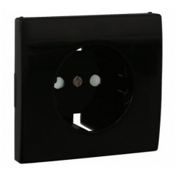 TAPA C/PROTECCION P/BASE SCHUKO NEGRO