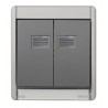 MARCO CON TECLA DOBLE GRIS S.44 AQUA