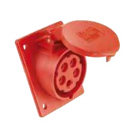 BASES TRASCU INCLINAD.IP44 3P+T 32A 400V