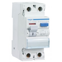 INTERRUPT DIFERENC TIPO AC 2P 40A 30MA