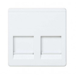 TAPA INFORMATICA 2 CONECTORES AMP