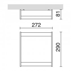 AP. AURORA IP20LED24W2400LM AL CEP 3000K