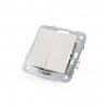 INTERRUPTOR DOBLE 10A 250V TECLA BLANCA INCLUIDA