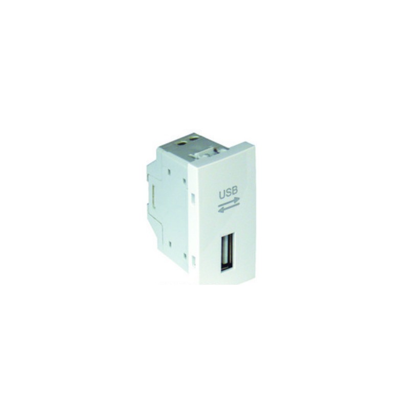 TOMA USB - 1 MOD BLANCO