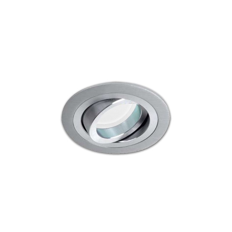EMPOTRABLE BASC. REDONDO ORIENTABLE ALUMINIO NATURAL