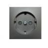 TAPA C/PROTECCION P/BASE SCHUKO NEGRO