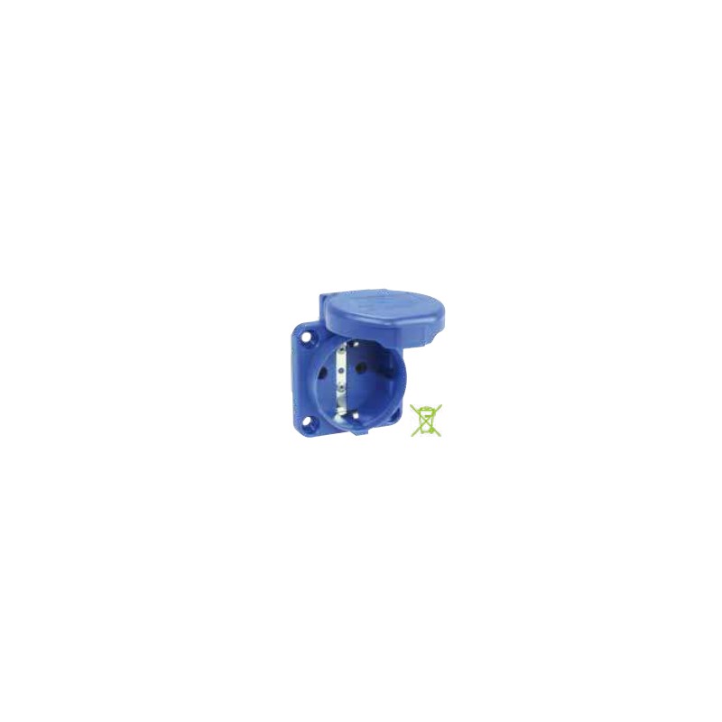 BASE TRASC INCLIN.IP44 2P+T 16A 250~IP54