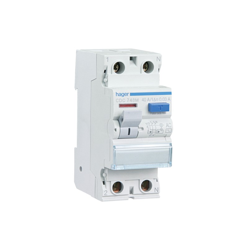 INTERRUPT DIFERENC TIPO AC 2P 40A 30MA