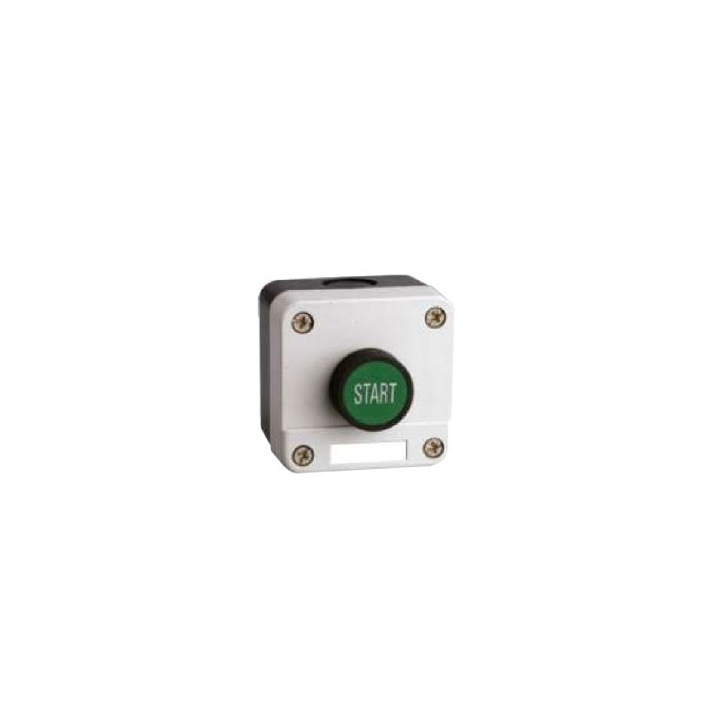 PULSADOR VERDE RASANTE 1NA IP65