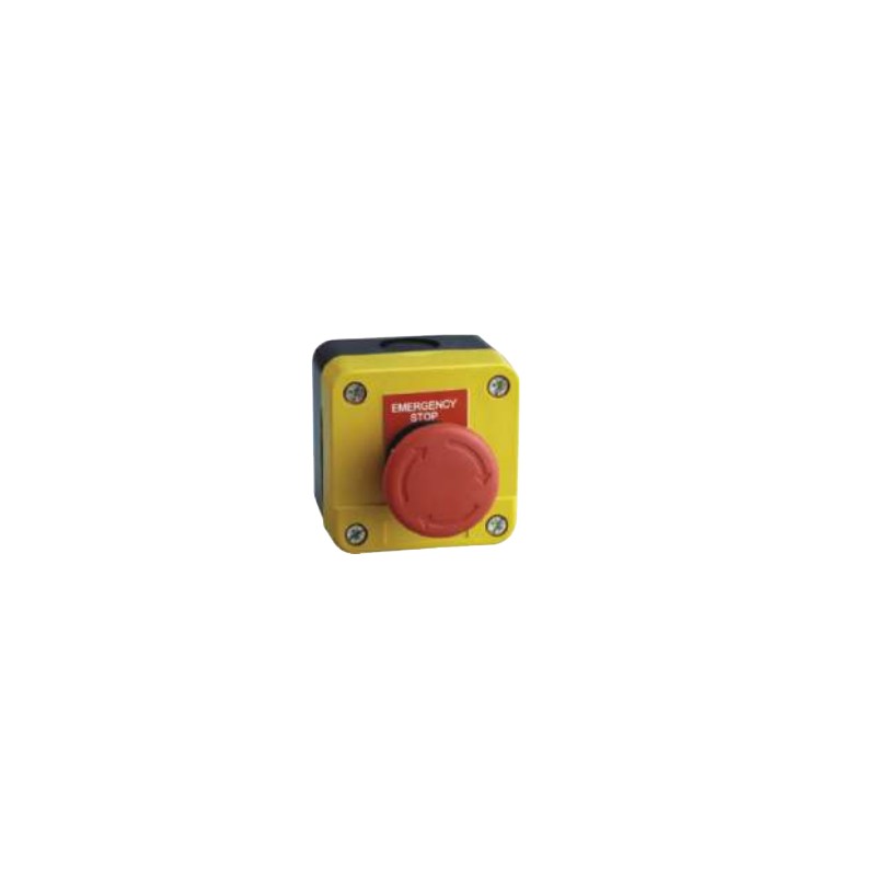 PULSADOR ø 40MM ROJO GIRAR DESENCLAVAR