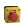 PULSADOR ø 40MM ROJO GIRAR DESENCLAVAR