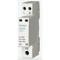 PROTECTOR SOBRETENSION TRANSITORIA 1F+NEUTRO 240V CLASE -II V2T-15