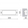 EMP. PARED XALOC IP44 40W E27 BLANCO