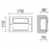 APLIQUE EMPOTRABLE DE LED SMD ANTRACITA