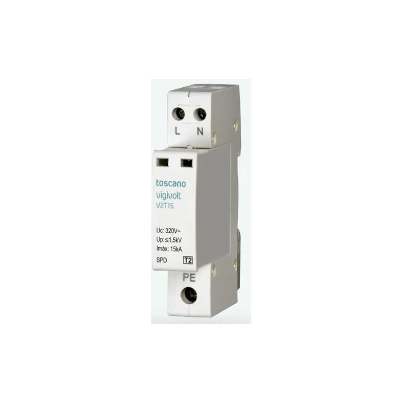 PROTECTOR SOBRETENSION TRANSITORIA 1F+NEUTRO 240V CLASE -II V2T-15