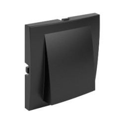 TAPA SALIDA CABLES NEGRO