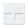 TAPA INFORMATICA 2 CONECTORES AMP