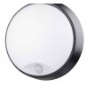 APLIQUE ESTANCO  CON SENSOR 14W NEGRO