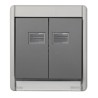 MARCO CON TECLA DOBLE GRIS S.44 AQUA