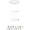 Downlight - led - 15w - 4000k - blanco