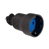 BASE MÓVIL 2P+T,16A 250v~ CAUCHO NEGRO