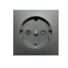 TAPA C/PROTECCION P/BASE SCHUKO NEGRO