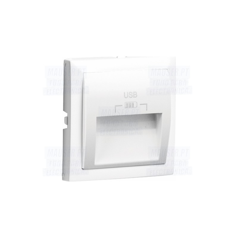 TAPA P/DOB. CARGAD. USB TIPO A SALIDAS 20° BR