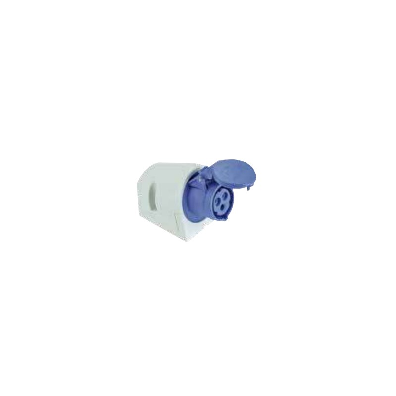 BASES MURALES IP 44 2P+T 16A 230V~.