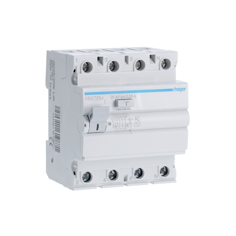 INTERRUPTOR DIFERENCIAL 4P 25A 30MA