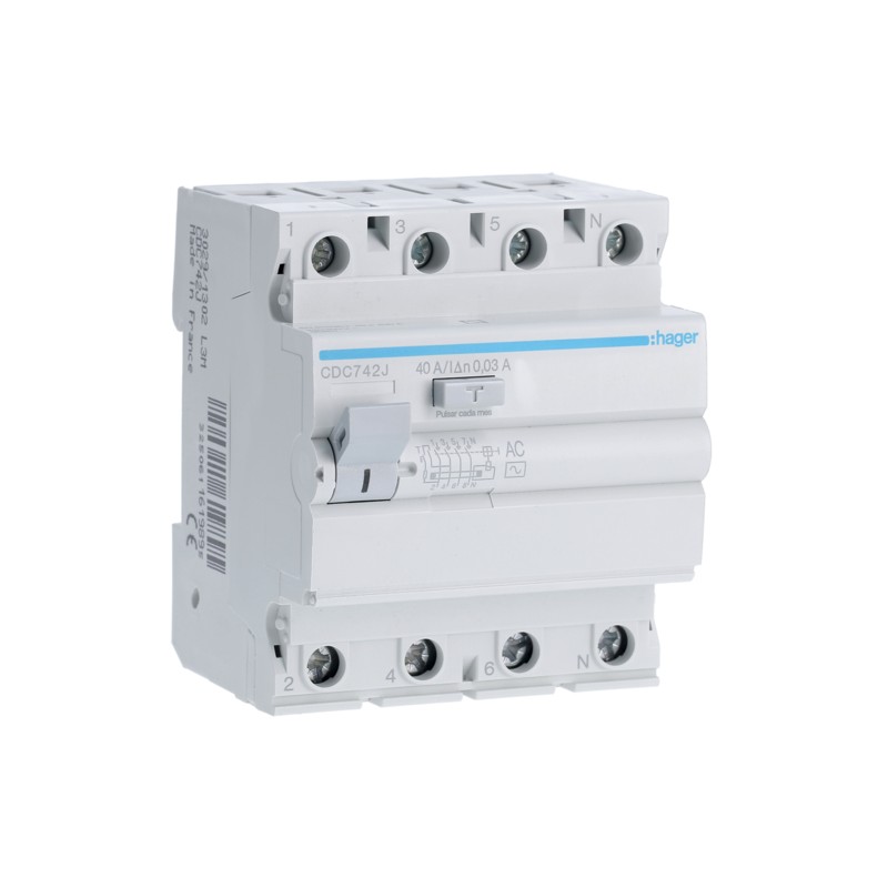 INTERRUPTOR DIFERENCIAL 4P 40A 30MA