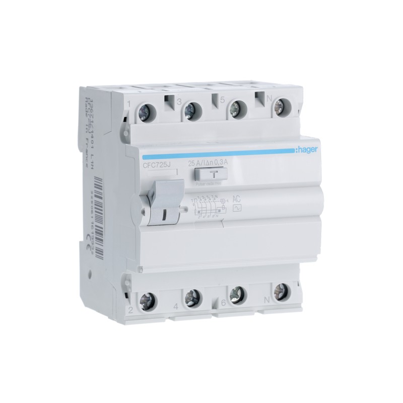 INT. DIFERENCIAL 4P 25A 300MA AC