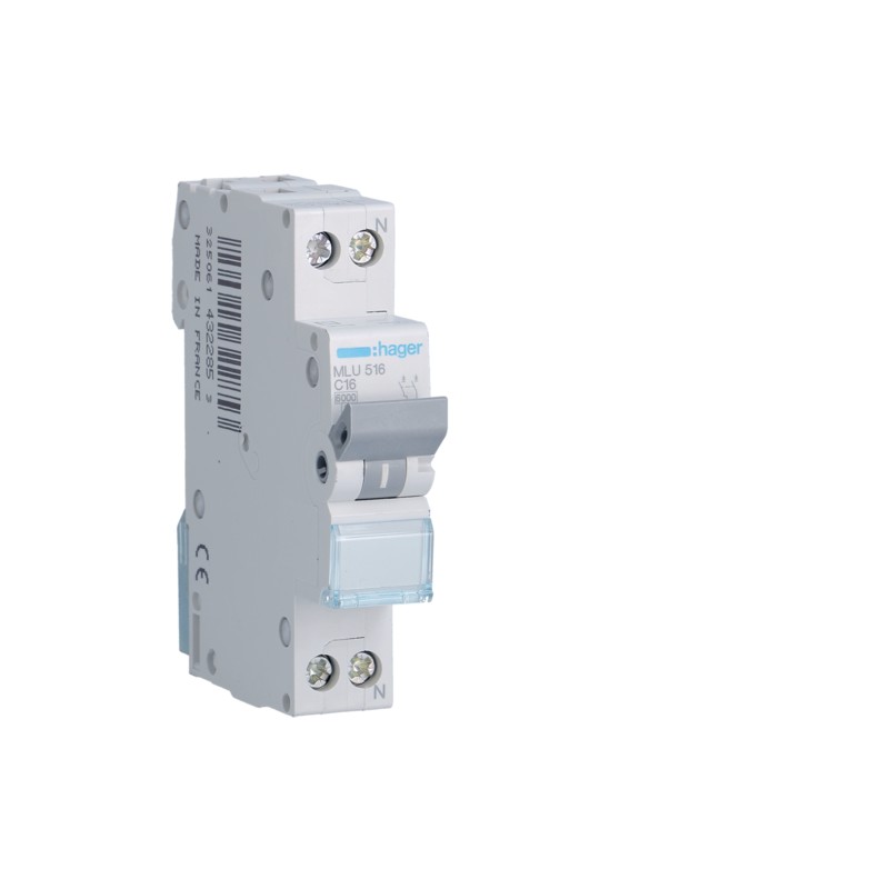AUTOMATIC MAGNETOTÉRM  ML 1P+N 16A C 6KA