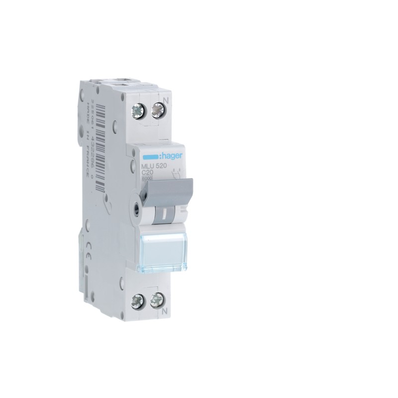 AUTOMATIC MAGNETOTÉRM  ML 1P+N 20A C 6KA