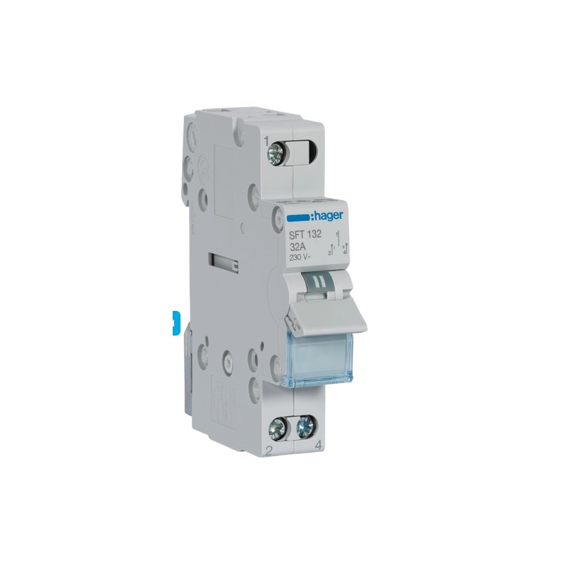 CONMUTADOR MODULAR 1 POLO 32A CON COMÚN