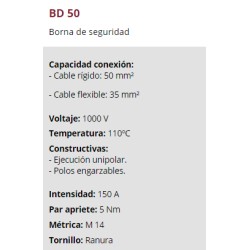 BORNA 1 POLO 2X50 MM2