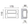 APLIQUE EMPOTRABLE DE LED SMD ANTRACITA