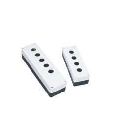 CAJA DE PULSADORES. IP65. GRIS. 2 ELEMEN