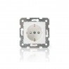 TOMA DE CORRIENTE 2P+T 16A 250V PROTECCION INFANTIL BORNAS CONEXION RAPIDA CAZOLETA BLANCA INCLUI